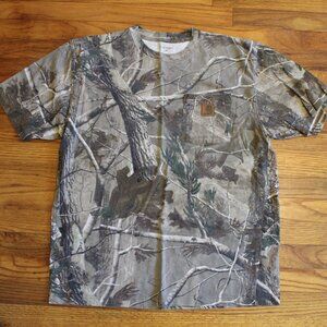 Carhartt Realtree Camo Pocket T-Shirt | Men’s Medium | Workwear / Outdoor Tee